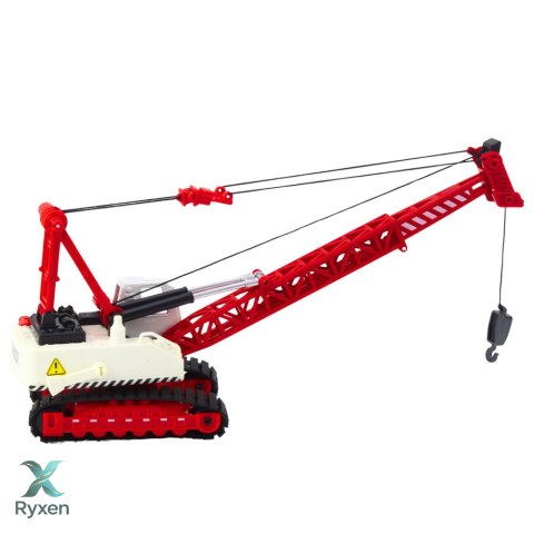 Dźwig Gąsienicowy Kratownicowy Regulacja Światła Dźwięki Metalowy LEAN TOYS