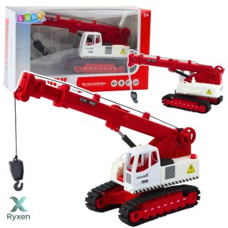 Dźwig Gąsienicowy Obrotowa Kabina Regulacja Światła Dźwięki Metalowy LEAN TOYS