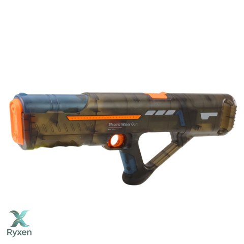 Elektryczny Pistolet Karabin Na Wodę Akumulator Przeźroczysty Czarny 55 cm LEAN TOYS