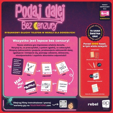 Gra podaj dalej! bez cenzury Rebel