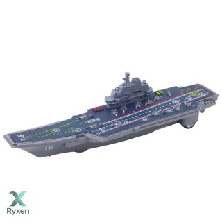 Lotniskowiec Militarny Wojskowy Napęd Światła Dźwięki 24 cm LEAN TOYS