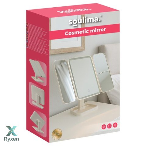 Lusterko kosmetyczne rozkładane LED Soulima 26952 SOULIMA
