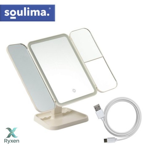 Lusterko kosmetyczne rozkładane LED Soulima 26952 SOULIMA