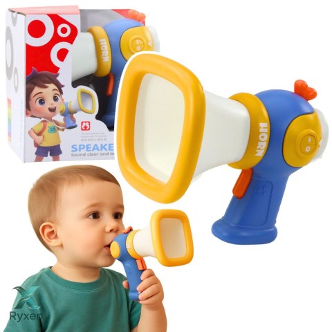 Megafon Dla Dzieci Zmiana Głosu Efekty Świetlne Niebieski LEAN TOYS