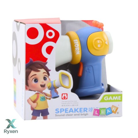 Megafon Dla Dzieci Zmiana Głosu Efekty Świetlne Niebieski LEAN TOYS