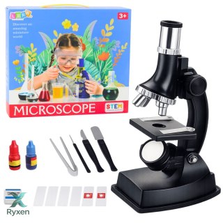 Mikroskop Edukacyjny Dla Dzieci Akcesoria Powiększenie 300x LEAN TOYS