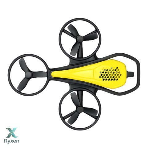 Mini Dron Zdalnie Sterowany RC Syma X36 Czteroosiowy Akrobacje Żółty LEAN TOYS