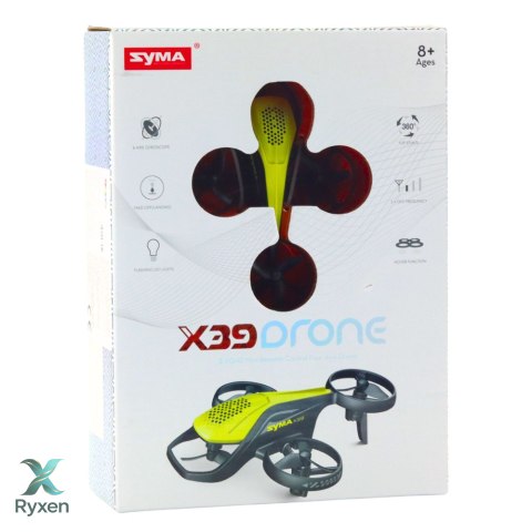Mini Dron Zdalnie Sterowany RC Syma X36 Czteroosiowy Akrobacje Żółty LEAN TOYS