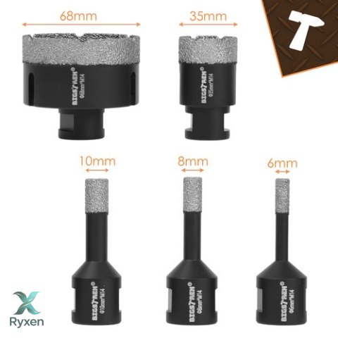 Otwornice diamentowe- zestaw 6szt. Bigstren 27079 BIGSTREN