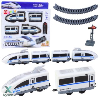 Pociąg Pośpieszny Elektryczny City Express Kolejka Tory 13 el. LEAN TOYS