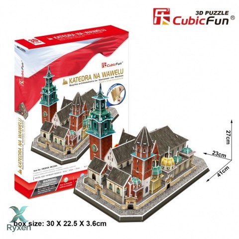 Puzzle 3d katedra na wawelu 101 elementów CUBIC FUN
