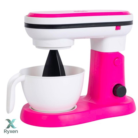 Robot Kuchenny Blender Zabawkowy Dla Dzieci Akcesoria Owoce Różowy LEAN TOYS