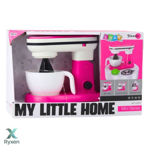 Robot Kuchenny Blender Zabawkowy Dla Dzieci Akcesoria Owoce Różowy LEAN TOYS