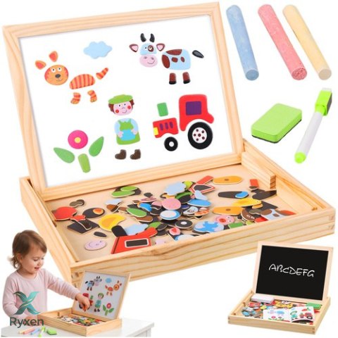 Tablica edukacyjna dwustronna Kruzzel 25637 KRUZZEL