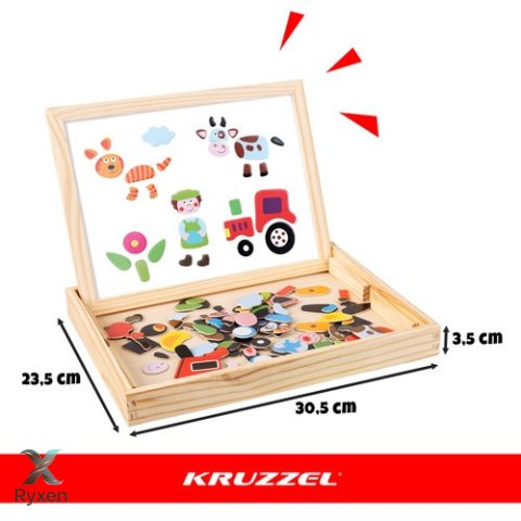 Tablica edukacyjna dwustronna Kruzzel 25637 KRUZZEL