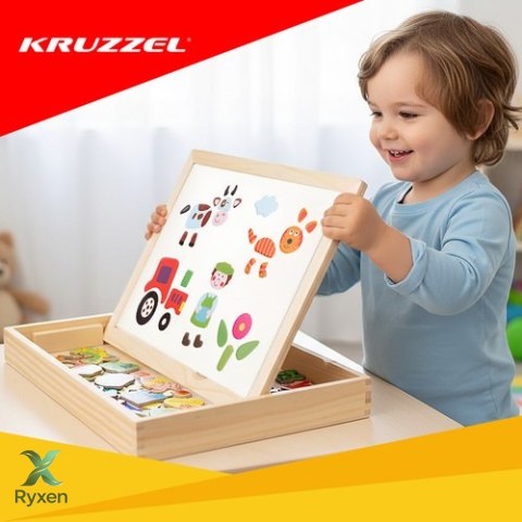 Tablica edukacyjna dwustronna Kruzzel 25637 KRUZZEL