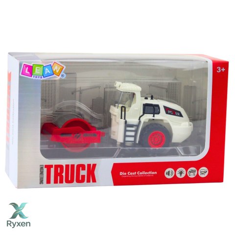 Walec Drogowy Budowlany Metalowy Obrotowy Walec Światła Dźwięki LEAN TOYS