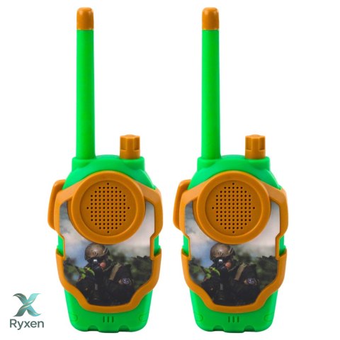 Walkie Talkie Krótkofalówki Dla Dzieci Wojskowe Militarne 10m LEAN TOYS