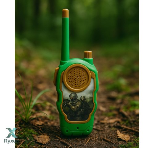 Walkie Talkie Krótkofalówki Dla Dzieci Wojskowe Militarne 10m LEAN TOYS