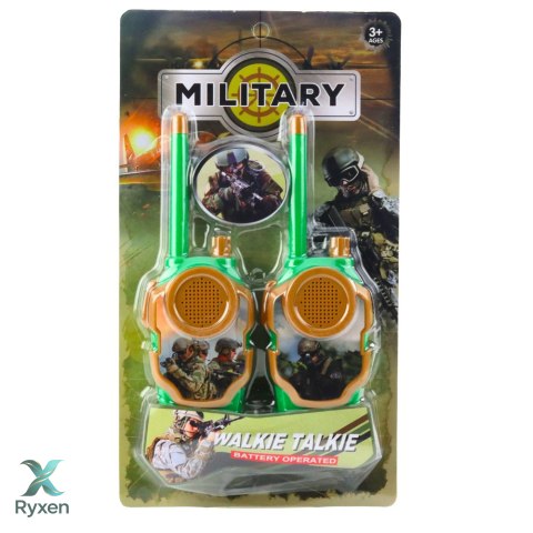 Walkie Talkie Krótkofalówki Dla Dzieci Wojskowe Militarne 10m LEAN TOYS
