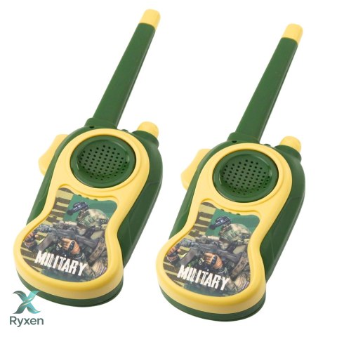 Walkie Talkie Krótkofalówki Militarne Wojskowe Dla Dzieci 300m LEAN TOYS