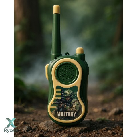 Walkie Talkie Krótkofalówki Militarne Wojskowe Dla Dzieci 300m LEAN TOYS