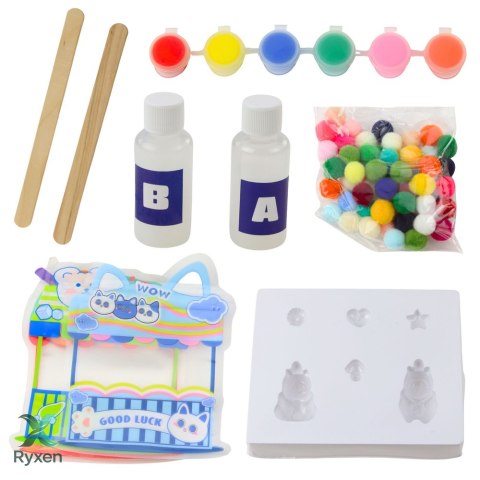 Zestaw Kreatywny Do Tworzenia Żelowych Figurek DIY Kapibara 18 el. LEAN TOYS