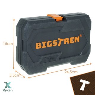 Zestaw narzędzi w walizce 56el. Bigstren 26845 BIGSTREN