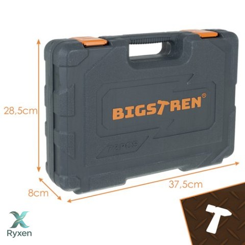 Zestaw narzędzi w walizce 72el. Bigstren 26846 BIGSTREN