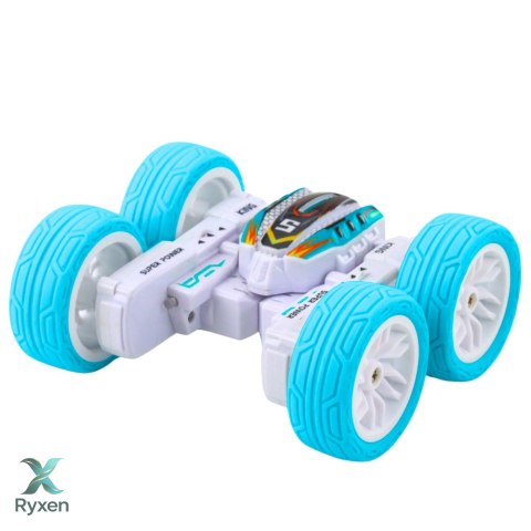Auto Terenowe Akrobatyczne Zdalnie Sterowane 360° Niebieskie 1:32 LEAN TOYS
