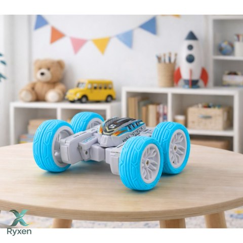 Auto Terenowe Akrobatyczne Zdalnie Sterowane 360° Niebieskie 1:32 LEAN TOYS