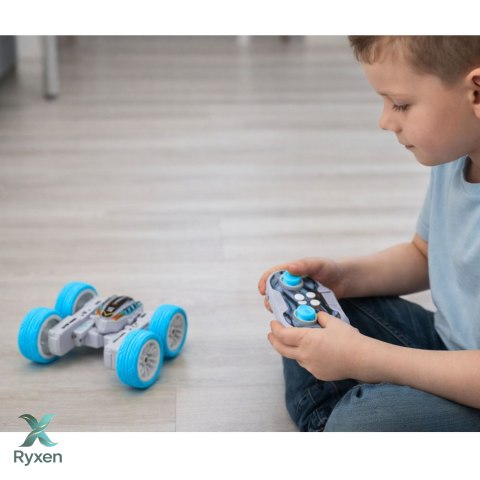 Auto Terenowe Akrobatyczne Zdalnie Sterowane 360° Niebieskie 1:32 LEAN TOYS
