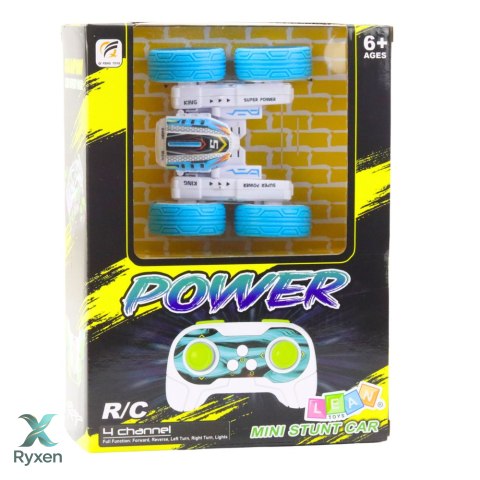 Auto Terenowe Akrobatyczne Zdalnie Sterowane 360° Niebieskie 1:32 LEAN TOYS