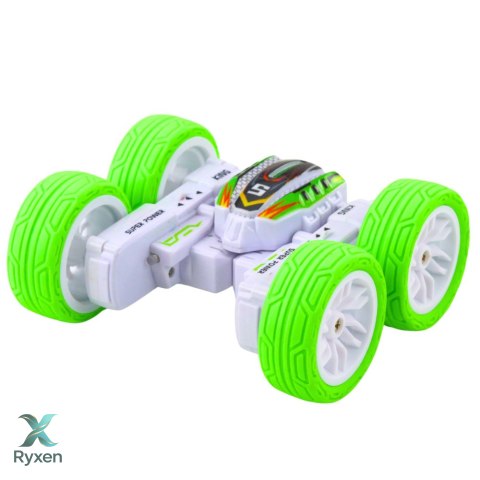 Auto Terenowe Akrobatyczne Zdalnie Sterowane 360° Zielone 1:32 LEAN TOYS