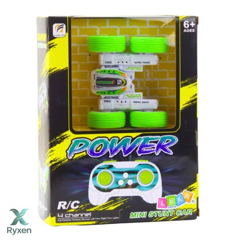 Auto Terenowe Akrobatyczne Zdalnie Sterowane 360° Zielone 1:32 LEAN TOYS