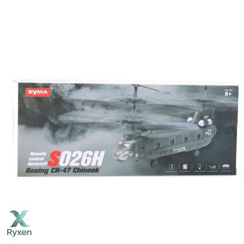 Helikopter Śmigłowiec Zdalnie Sterowany RC Syma S026H-1 Zielony Khaki LEAN TOYS