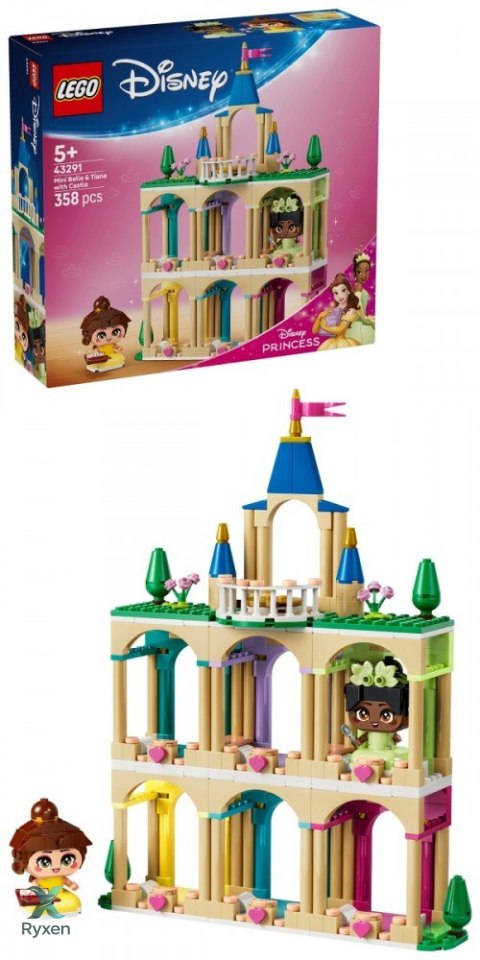 Klocki disney 43291 mała bella i tiana z zamkiem LEGO