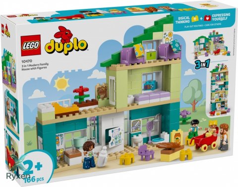 Klocki duplo 10470 nowoczesny dom rodzinny 3 w 1 z figurkami LEGO