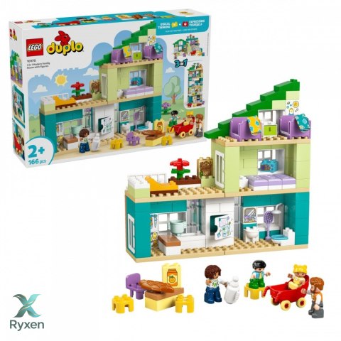 Klocki duplo 10470 nowoczesny dom rodzinny 3 w 1 z figurkami LEGO