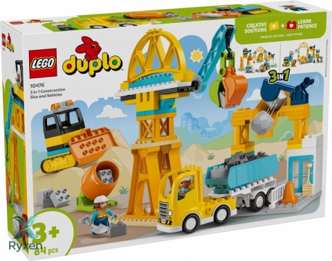 Klocki duplo 10476 plac budowy z pojazdami 3 w 1 LEGO