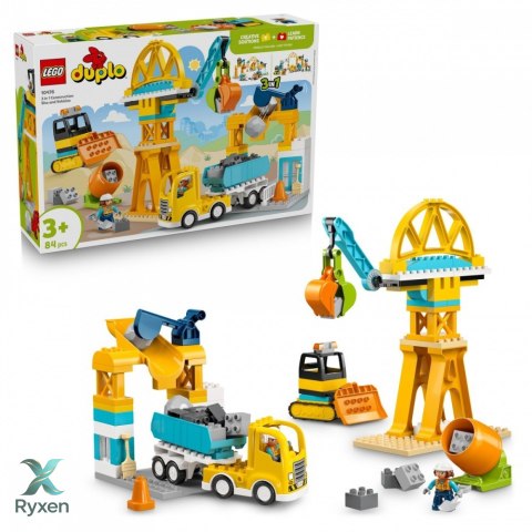 Klocki duplo 10476 plac budowy z pojazdami 3 w 1 LEGO