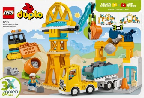 Klocki duplo 10476 plac budowy z pojazdami 3 w 1 LEGO