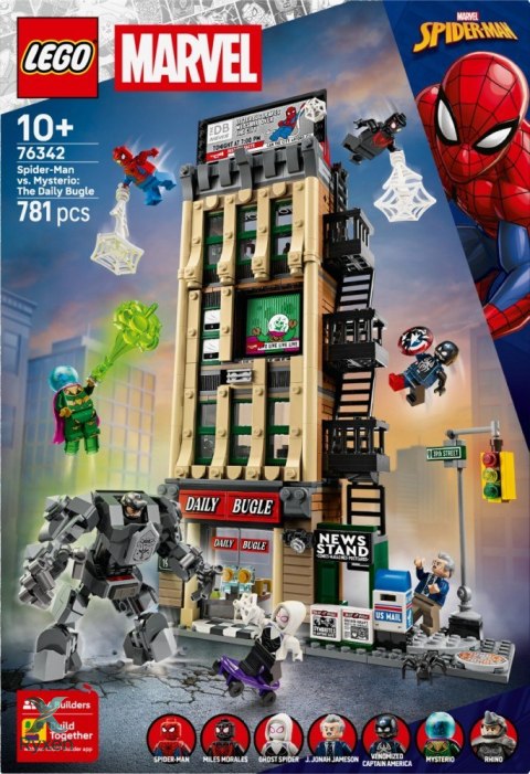 Klocki super heroes 76342 spider-man kontra mysterio: daily bugle LEGO