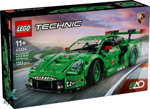 Klocki technic 42224 samochód porsche 911 gt3 r rexy ao racing LEGO