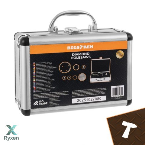 Otwornice diamentowe- zestaw 7szt. Bigstren 27080 BIGSTREN