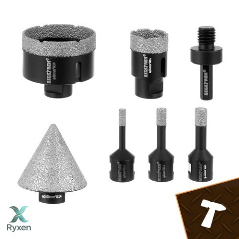 Otwornice diamentowe- zestaw 7szt. Bigstren 27080 BIGSTREN