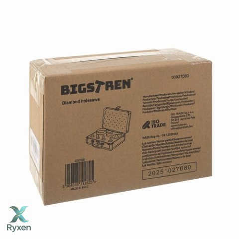 Otwornice diamentowe- zestaw 7szt. Bigstren 27080 BIGSTREN