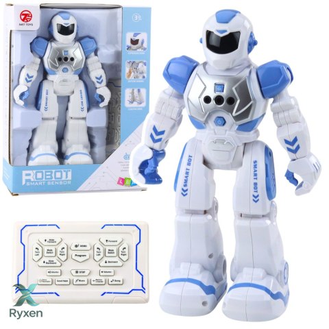 Robot Edukacyjny Zdalnie Sterowany RC Mówi Tańczy Światła Dźwięki Niebieski LEAN TOYS