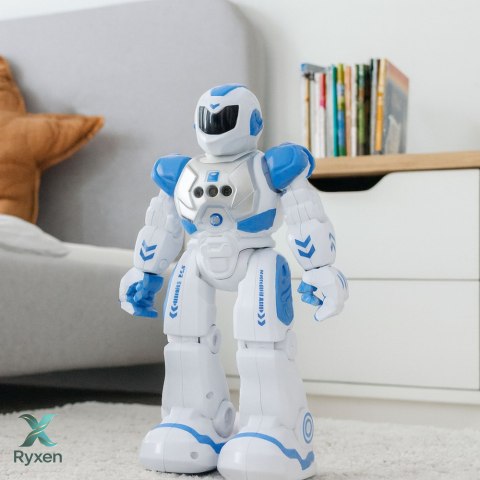 Robot Edukacyjny Zdalnie Sterowany RC Mówi Tańczy Światła Dźwięki Niebieski LEAN TOYS
