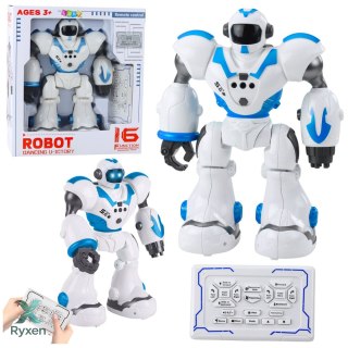 Robot Interaktywny Zdalnie Sterowany RC 16 Funkcji Światła Dźwięki Niebieski LEAN TOYS